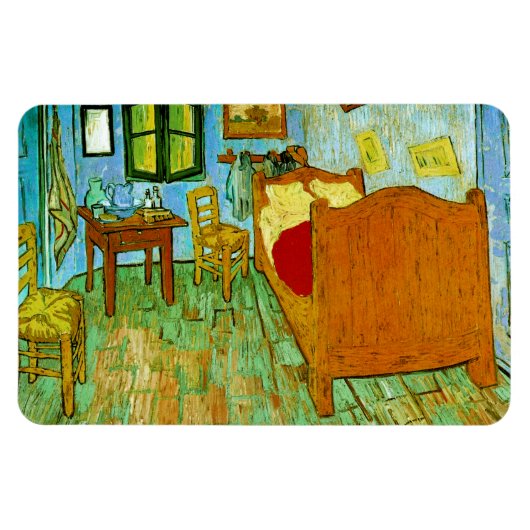 Slaapkamer in Arles (F484)Van Gogh Fine Art Magneet (Horizontaal)