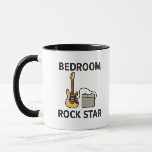 Slaapkamer Rockster Gitaar & Versterker Ontwerp vo Mok
