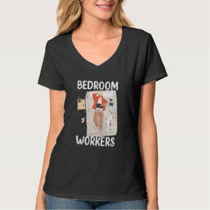 Slaapkamerarbeiders aan het werk tijdens de nachtd t-shirt