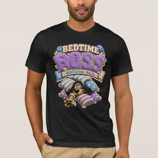 Slaapkamervoor Bed Fun T-shirt (Voorkant)