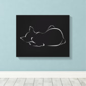 Slaapkat Canvas Afdruk (Insitu (Houten vloer))