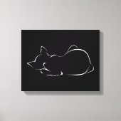 Slaapkat Canvas Afdruk (Voorkant)