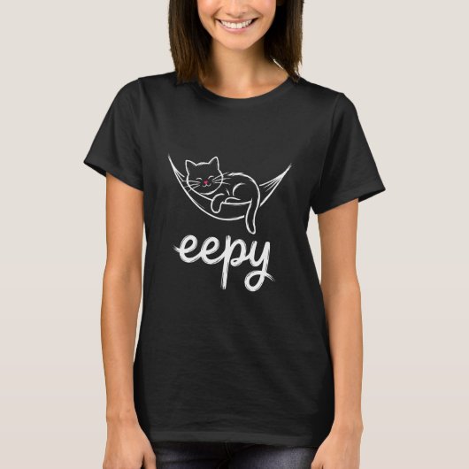 Slaapkat Grappige Slaapkat Meme T-shirt (Voorkant)