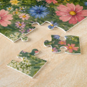 Slaapkat in Wilde Bloemen Puzzel | Waterc (Zijkant)