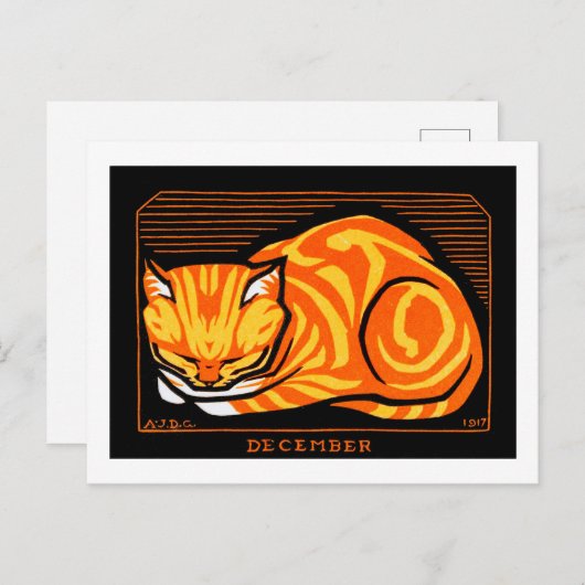 Slaapkat, Julie de Graag Briefkaart (Voorkant / Achterkant)