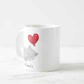 Slaapkat met naam - Perfect cadeau Koffiemok (Voorkant links)