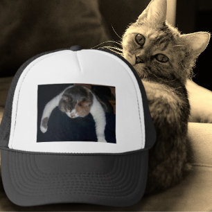 Slaapkat op schouder Foto Cat Lover Trucker Pet