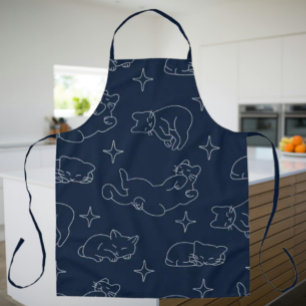 Slaapkat Schort – Fantasievol Kat Patroon