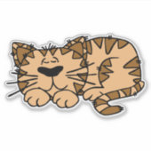 Slaapkat Sticker (Voorkant)