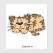 Slaapkat Sticker (Vel)
