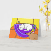 Slaapkat Verjaardag, Muis met Partij Pet Kaart (Gele Bloem)