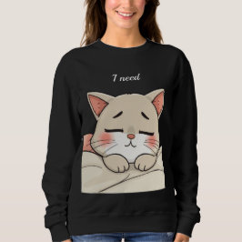 Slaapkatje Ik Heb een Slaapje Nodig Kawaii Kunstwe Trui