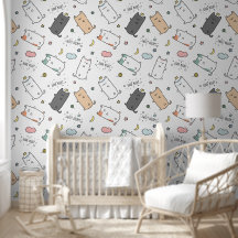 Slaapkatpatroon voor de kinderkamer
