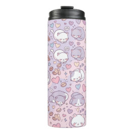 Slaapkatten Kawaii Thermokop Thermosbeker