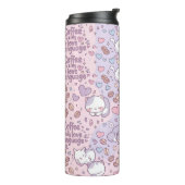 Slaapkatten Kawaii Thermokop Thermosbeker (Gedraaid links)