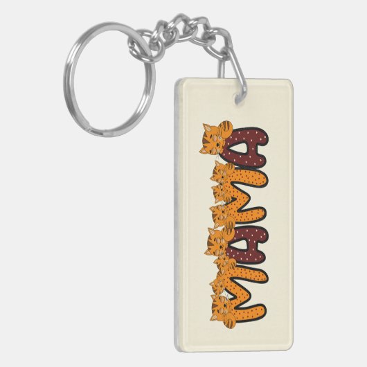 Slaapkatten Sleutelhanger (Voorkant Links)