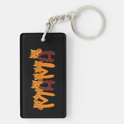 Slaapkatten Sleutelhanger (achterkant)