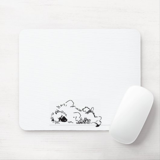 slaapkeeshond muismat (Met muis)