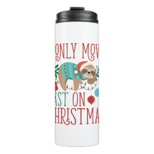 Slaapkerstmis Ik ga alleen snel op kerst Thermosbeker