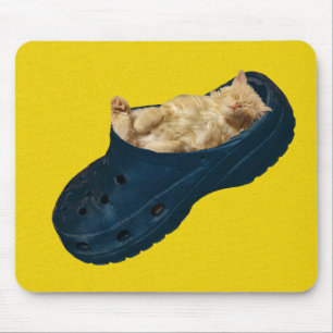Slaapkeuten in croc Shoe, Mousepad Muismat