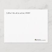 Slaapkeuten in een Bourgogne Briefkaart (Achterkant)