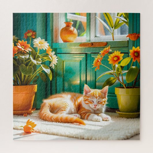 Slaapkitten Legpuzzel (Verticaal)
