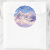 Slaapkitten Wolk Sticker (Tas)