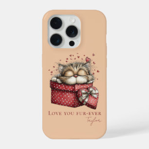 Slaapkittien Lief Je Vacht-Eeuwig Gepersonaliseerd iPhone 15 Pro Case