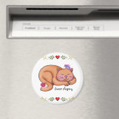 Slaapkittige kat magneet (Insitu (Vaatwasser))