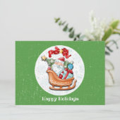 Slaapklaart voor Sinterklaas Feestdagenkaart (Staand voorkant)