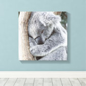 slaapkoala baby canvas afdruk (Insitu (Houten vloer))