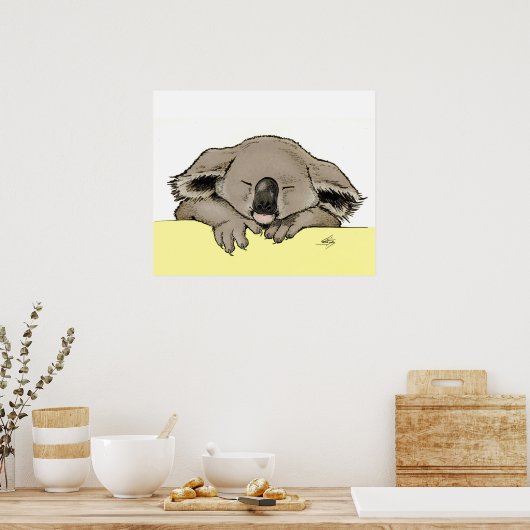 Slaapkoala Poster (Keuken)