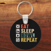 slaapkom herhalen sportwoord kunst sleutelhanger (Voorkant)