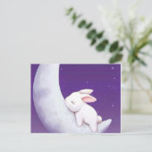 Slaapkonijnenbriefkaart. Briefkaart (Staand voorkant)