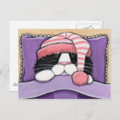 Slaapkop - Kat-Briefkaart Briefkaart (Voorkant / Achterkant)