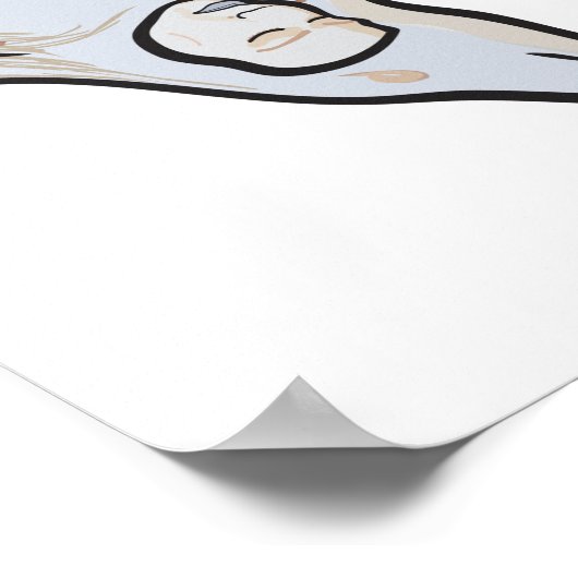 slaapkopdolfijnencoon poster (Hoek)