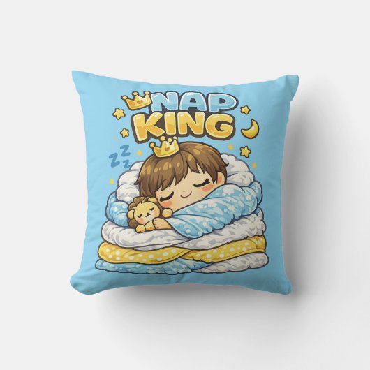 Slaapkussen Koning Kawaii Kussen  (Voorkant)