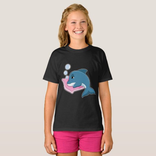 slaapkussen voor dolfijnen t-shirt (Voorkant volledig)