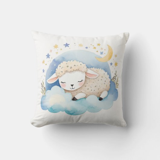 Slaaplam Boho Naam Kwekerij Kussen (Voorkant)