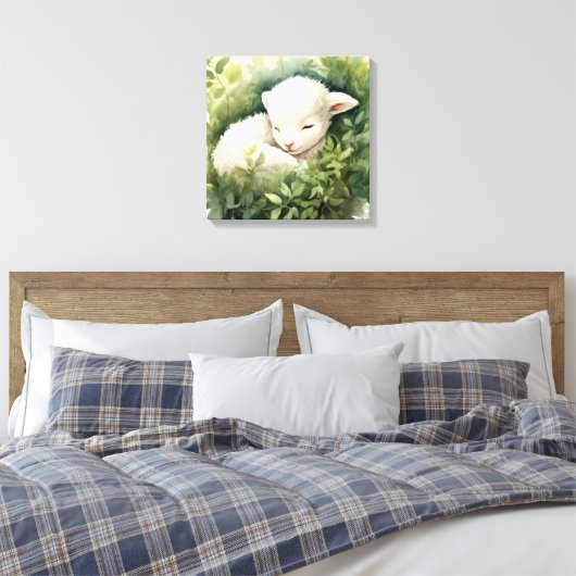 Slaaplamp Canvas Afdruk (Insitu (Slaapkamer))