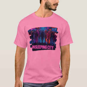Slaaploze Stad - Mystieke Stedelijke Fantasy Desig T-shirt