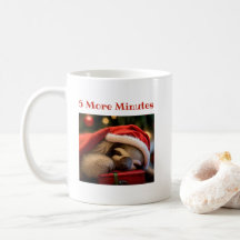 Slaapluiaard met kerst Pet Funny Mug