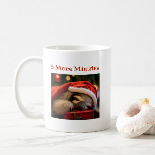 Slaapluiaard met kerst Pet Funny Mug Koffiemok