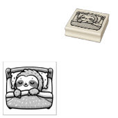 Slaapluiaard - Vreedzame Charming Rubberstempel (Gestempeld)