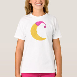 Slaapmaan, Cute Moon, Gele Maan, Nightcap T-shirt