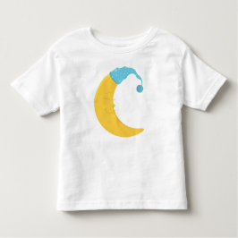 Slaapmaan, Gele maan, Cute Moon, Nightcap Kinder Shirts