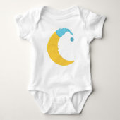 Slaapmaan, Gele maan, Cute Moon, Nightcap Romper (Voorkant)