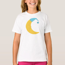 Slaapmaan, Gele maan, Cute Moon, Nightcap T-shirt