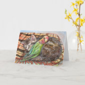 slaapmaatje kaart (Gele Bloem)