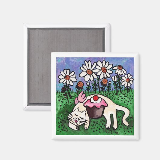 Slaapmagneet Kat Angel Magneet (Voorkant / Achterkant)